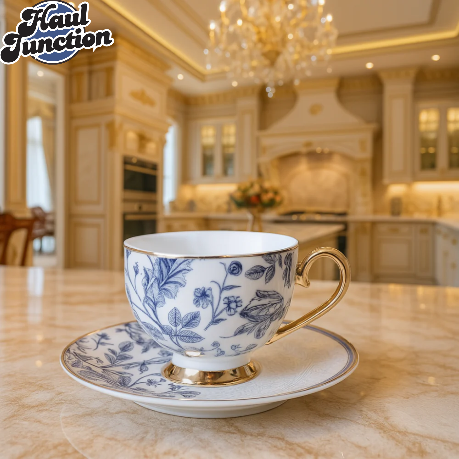 Johnson Brothers 12 Piece Vintage Floral Cup & Saucer Set