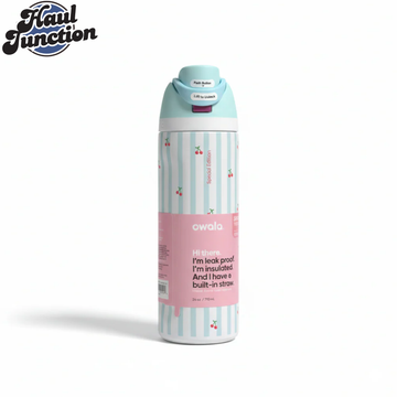 OWALA FREESIP 24OZ WATER BOTTLE - CHERRY STRIPES