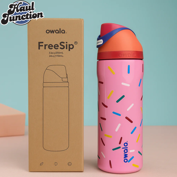 OWALA FREESIP 24OZ WATER BOTTLE - PINK SPRINKLES