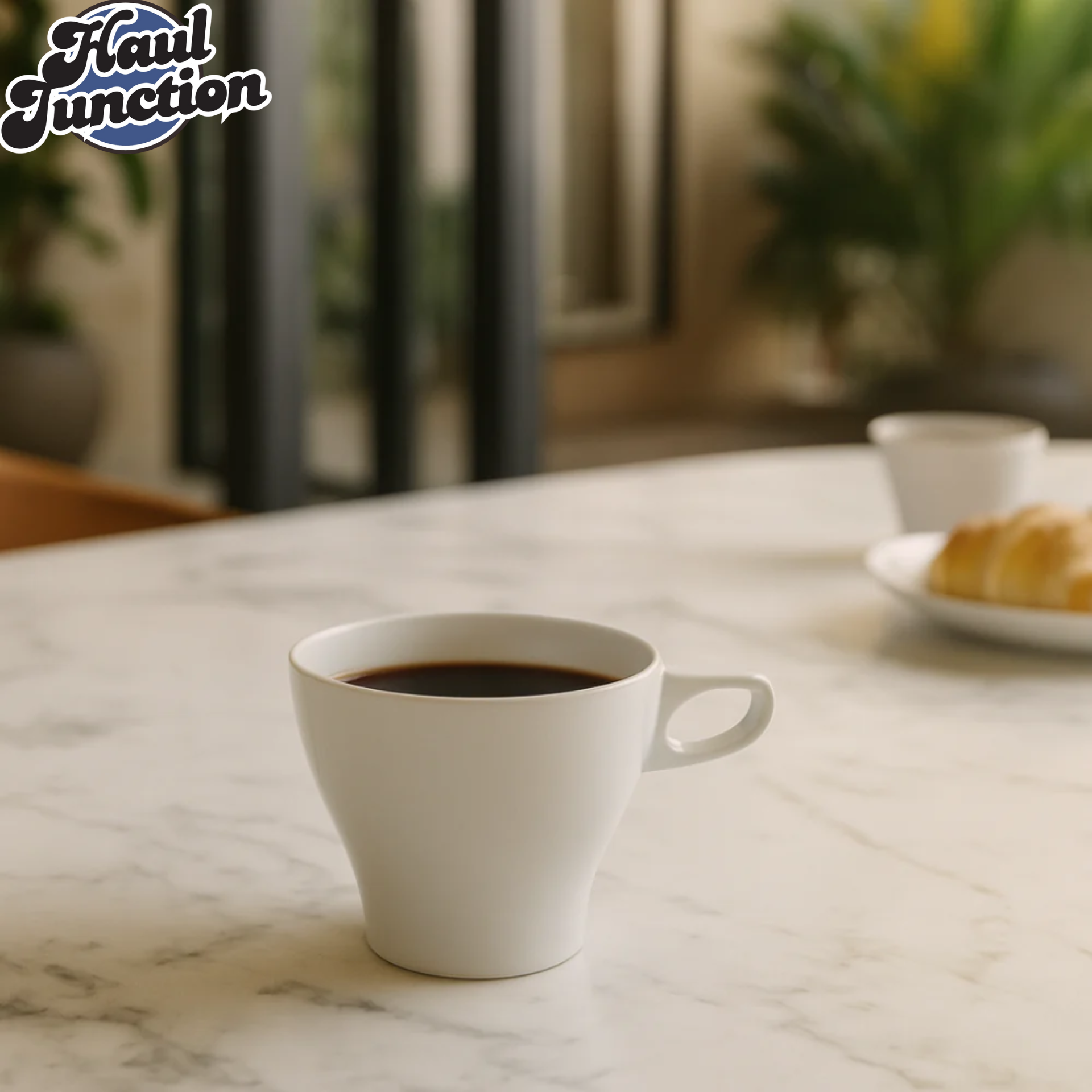 Danny Home White Ceramic Coffee Cup WM-01 – Durable 330ML Mug