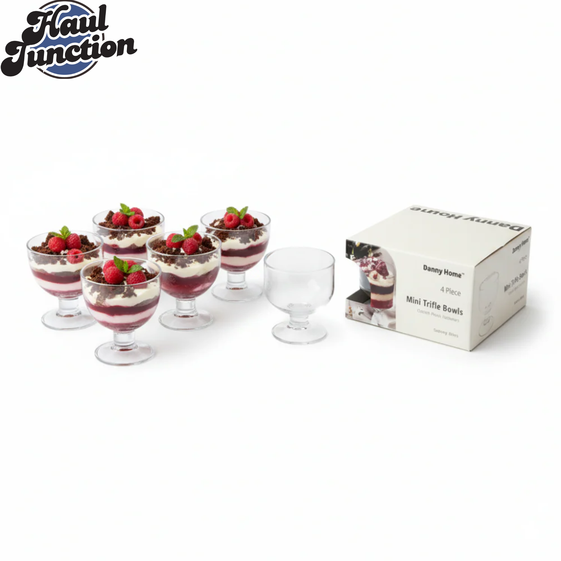 DANNY HOME MINI TRIFLE BOWL 400ML 4PCS SET – CB-41