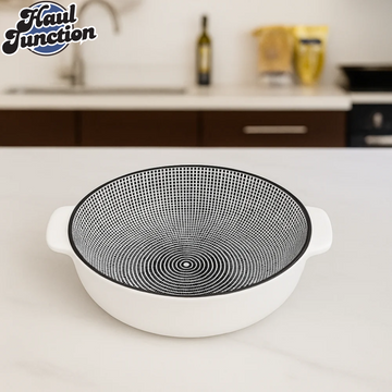 DANNY HOME 80YKP BLACK GEOMETRIC 8 BOWL