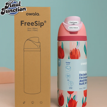 OWALA FREESIP 24OZ WATER BOTTLE - TULIP RED