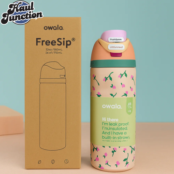 OWALA FREESIP 24OZ WATER BOTTLE - BLOSSOM PEACH