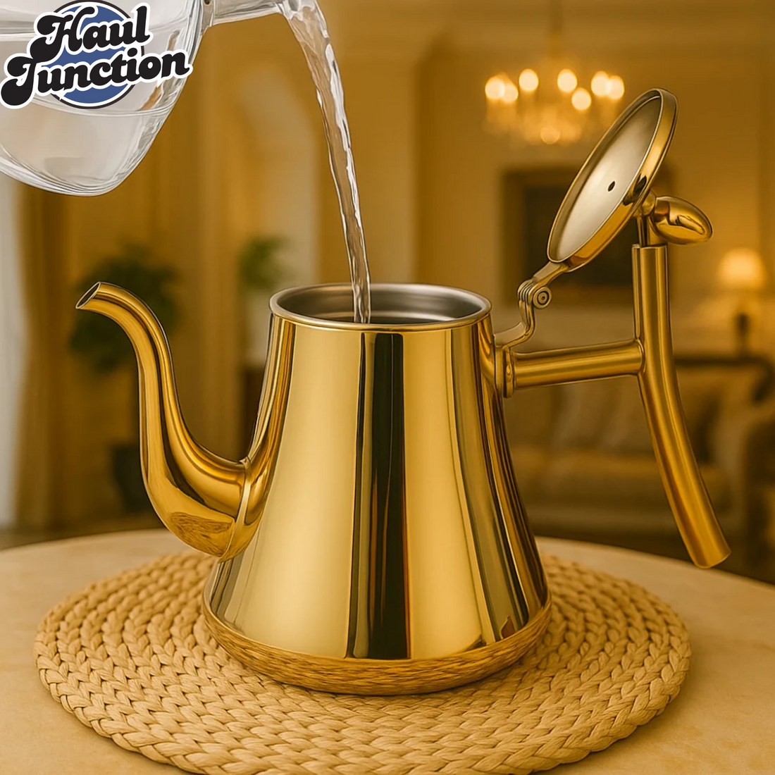 Luxury Gold Stainless Steel Coffee & Tea Pot – 2.0 Litre