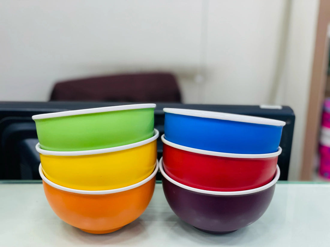 Colorful Ceramic Cereal Bowls – Set of 6
