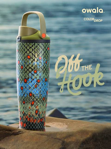 Owala FreeSip Sway Stainless Steel Insulated Water Bottle – Off the Hook Limited Edition (30 oz / 887 ml)