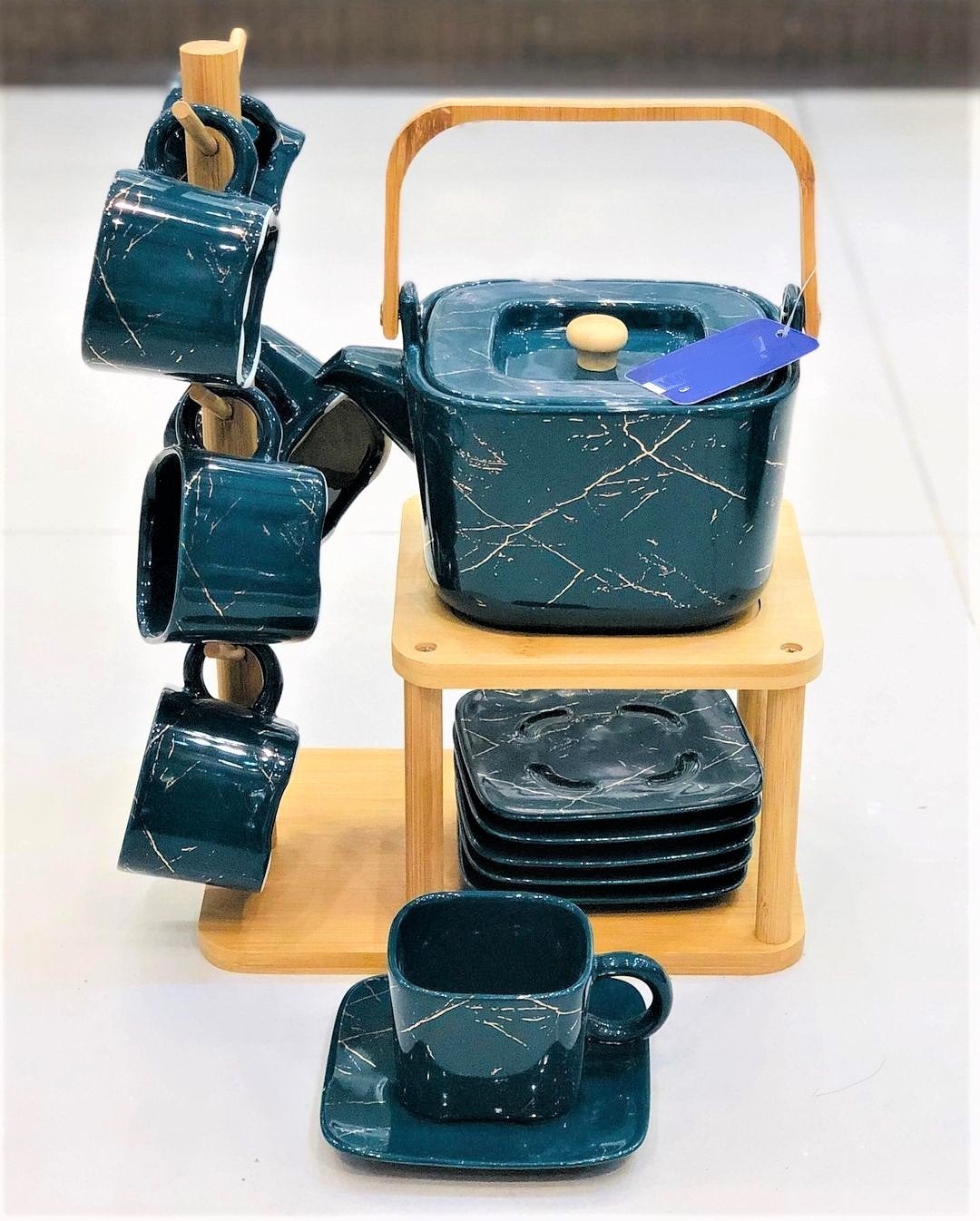 Ceramic Tea Set With 14 Pieces