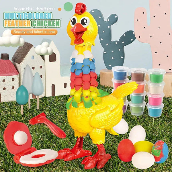 Foam Clay Sculpting Chicken Set