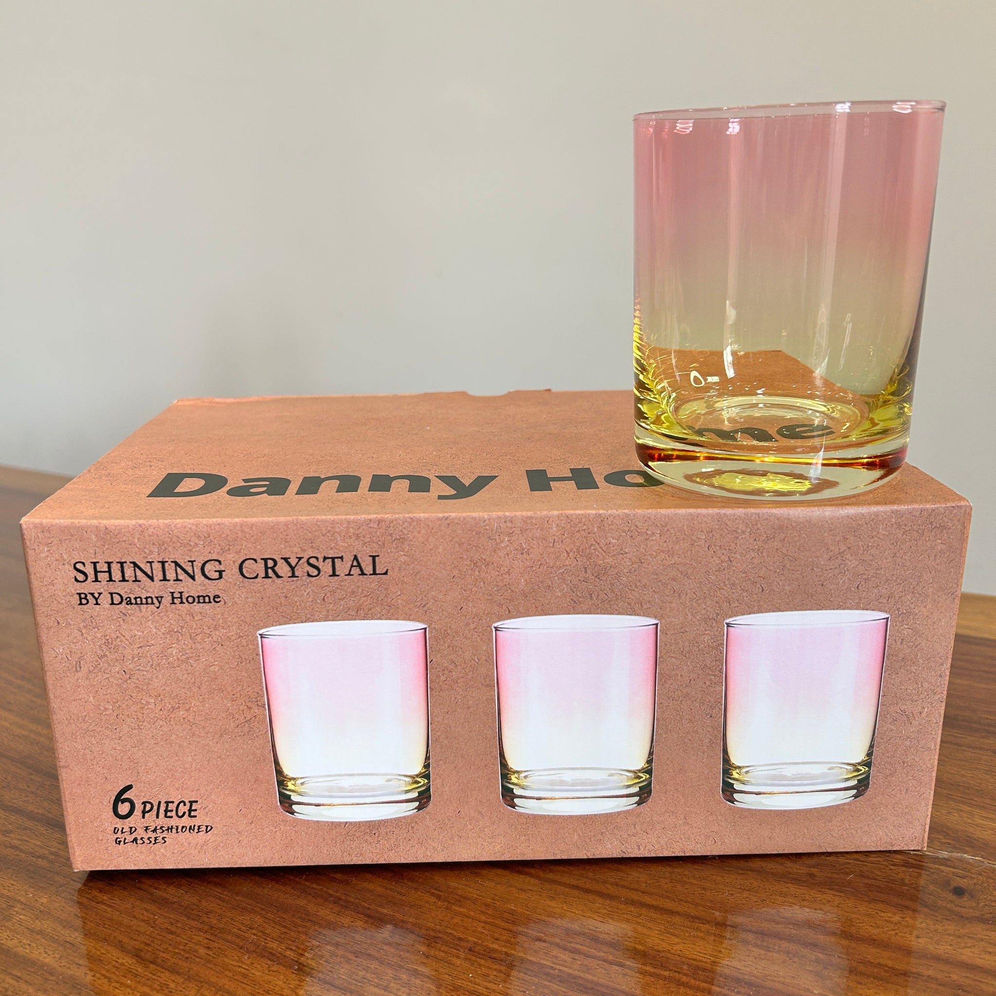 Danny Home Shining Crystal Glass 6Pcs (410ml)