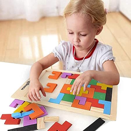 Multicolor Wooden Jigsaw Blocks