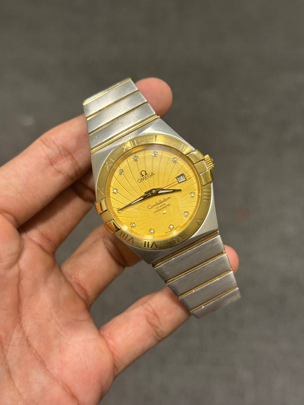 TWO TONE YELLOW GOLD WITH Yellow DIAL WATCH