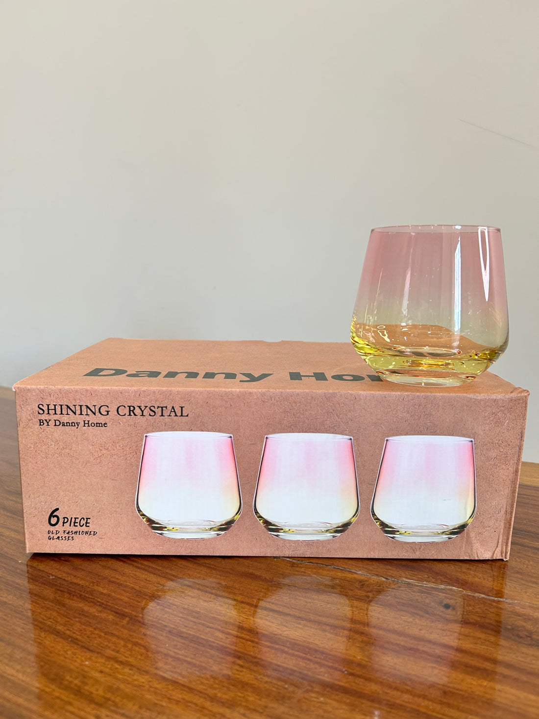 Danny Home Shining Crystal Glass 6Pcs (360ml)