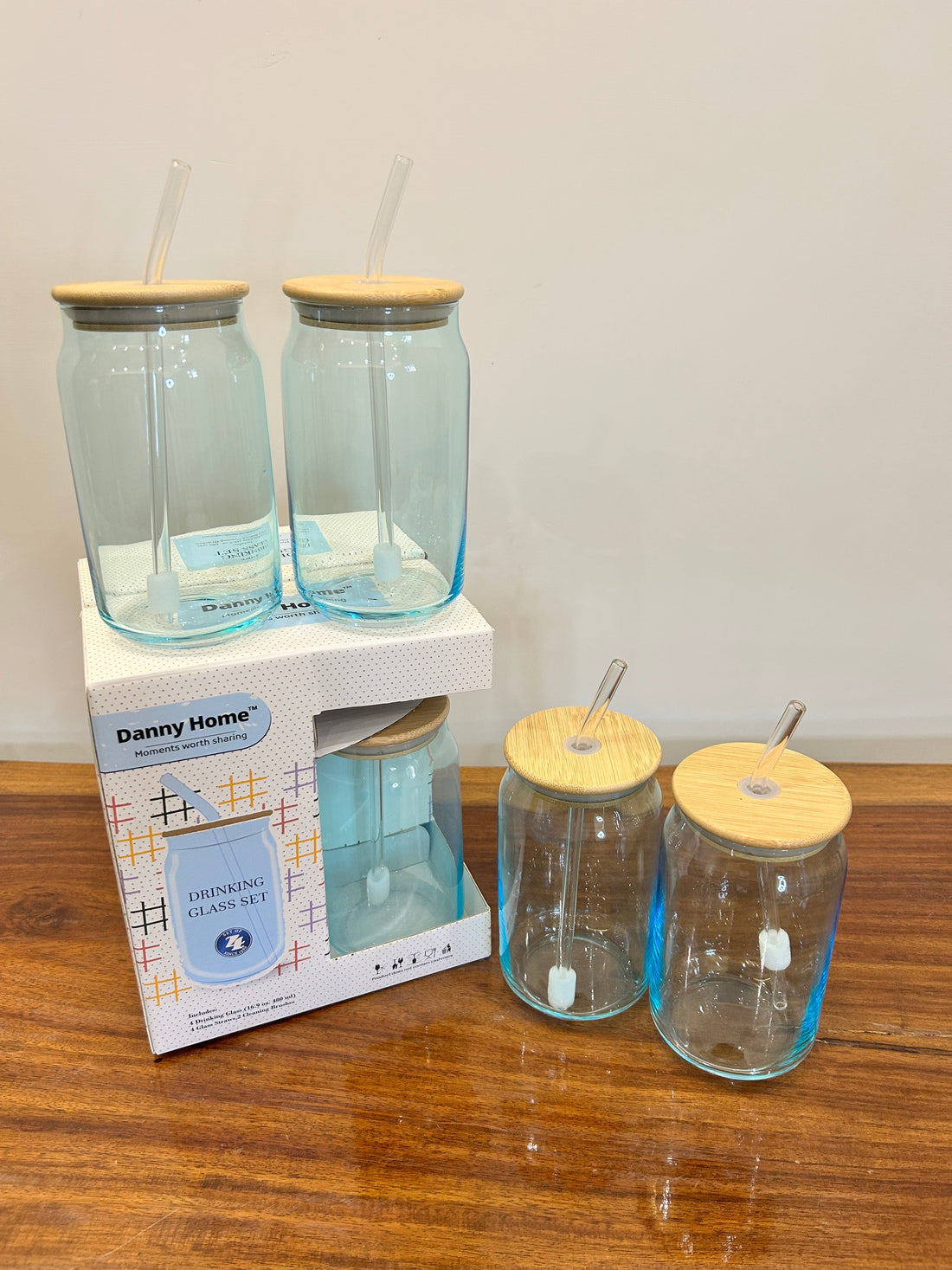 Danny Home Sipper Sky Blue 4Pcs