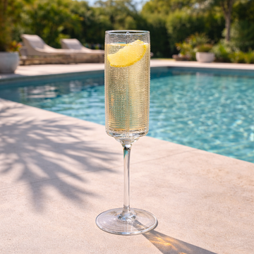 Crystal Champagne Flutes Glass - Set of 6