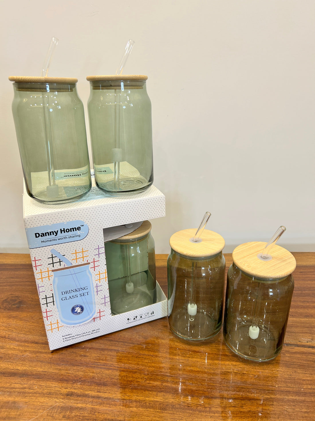 Danny Home Sipper Dark Green 4Pcs