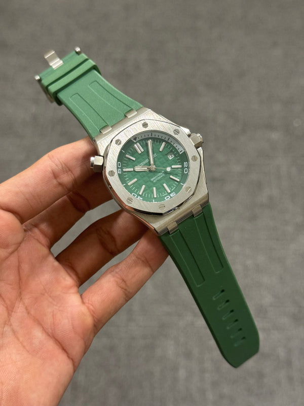 Ap Pvc | Silver green Dial