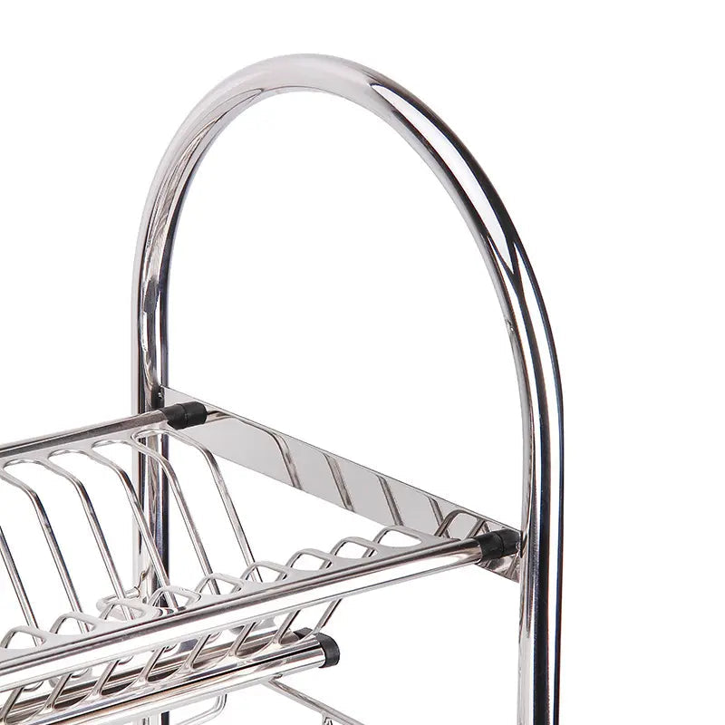 Inox Plate Racks MODERN 2 TIER STAINLESS STEEL PLATE RACK