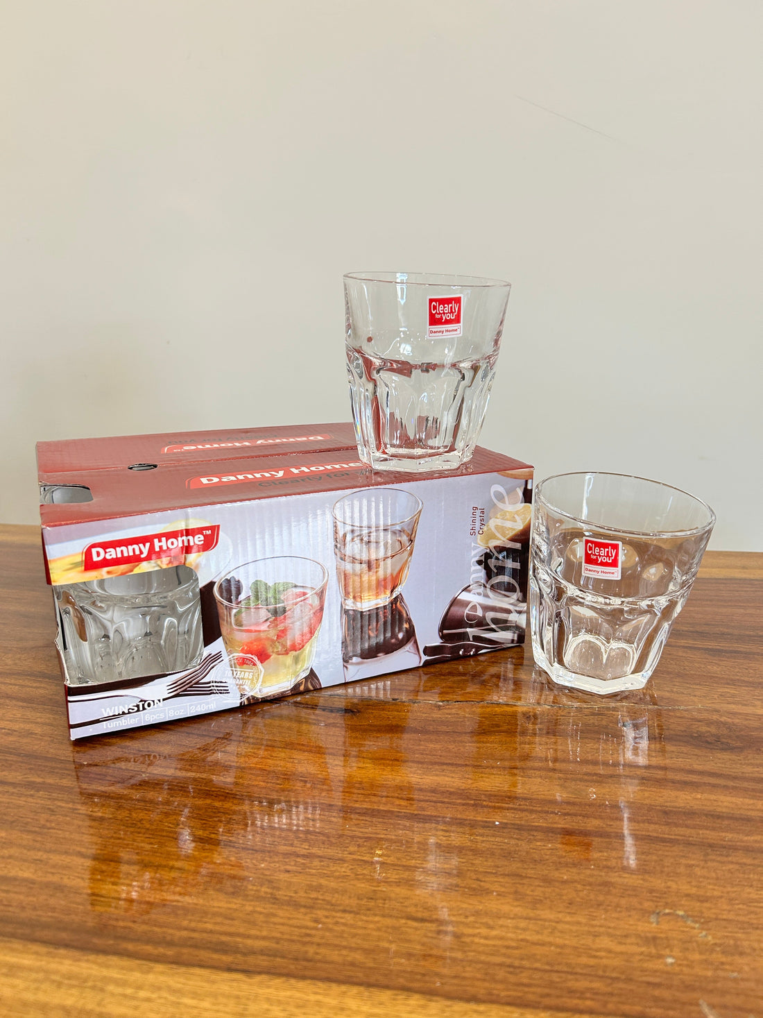 Danny Home Winston Tumbler Glass 6Pcs (240ml)