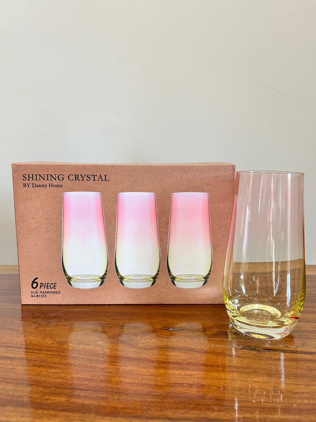 Danny Home Shining Crystal Glass 6Pcs (550ml)