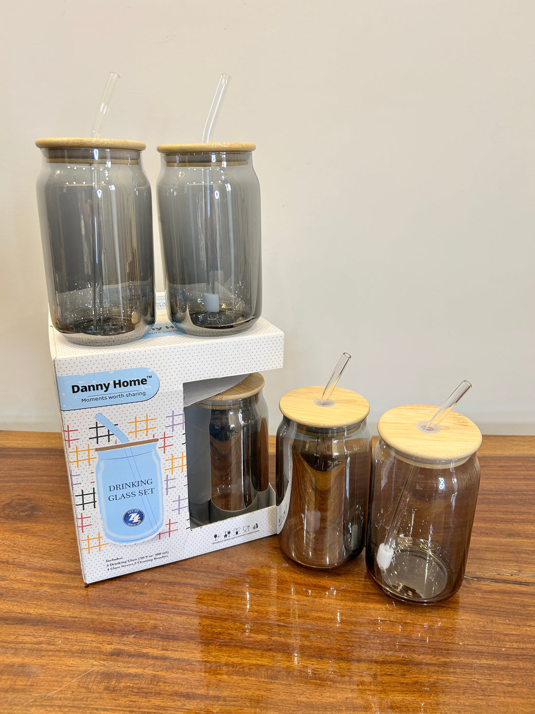 Danny Home Sipper Black 4Pcs