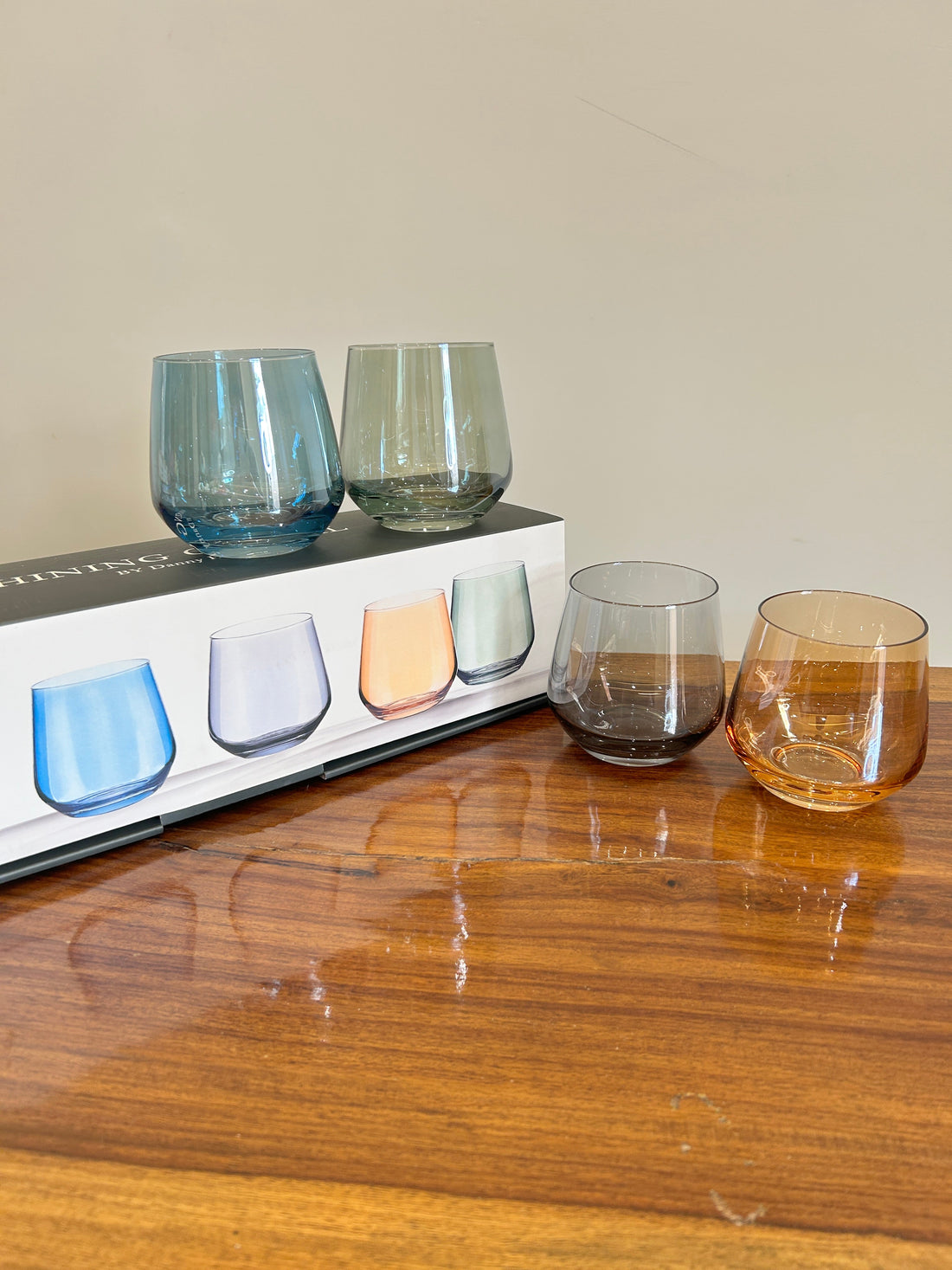 Danny Home Multicolour Glass 4Pcs (360ml)