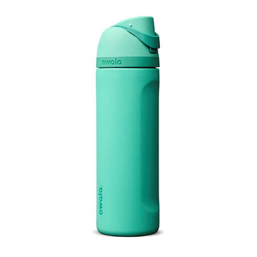 Owala FreeSip Stainless Steel Water Bottle – 90s Kid Mint Teal Edition (24 oz / 710 ml)