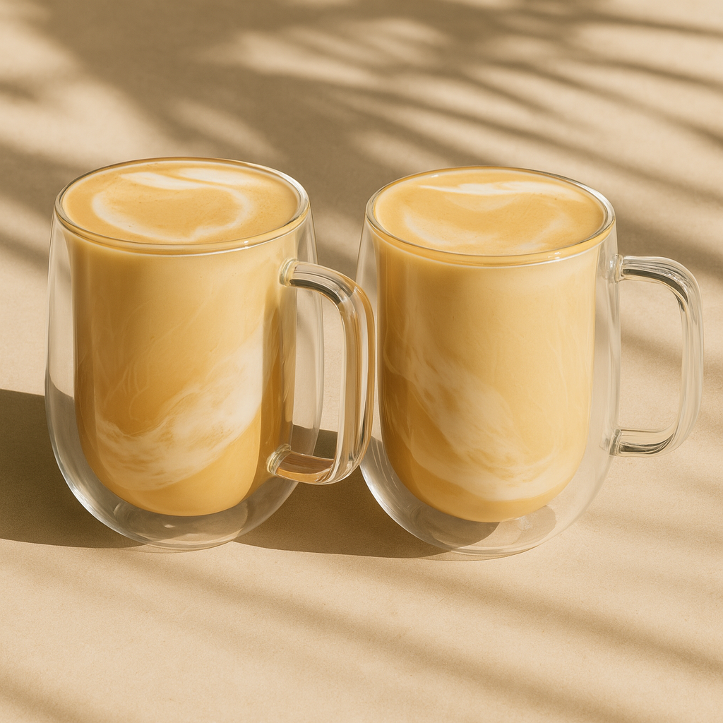 Double Wall Glass Cup – 2 Pcs (250ml)