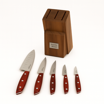 Knife Set – 6 Pcs with Wooden Block