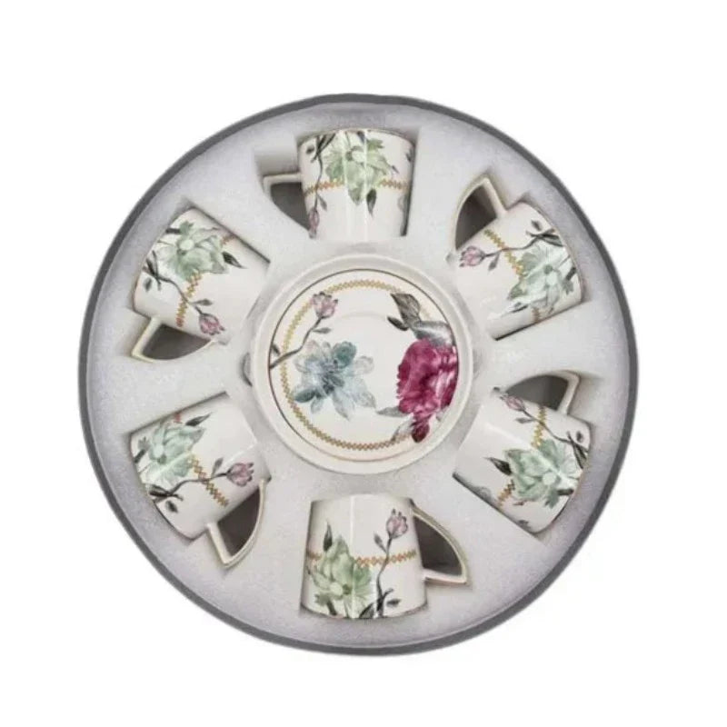 Explore HaulJunction’s Cup & Saucer Set Floral Design (6pcs) in Pakistan. Perfect for tea parties or everyday use, crafted from ceramic cups and saucers.