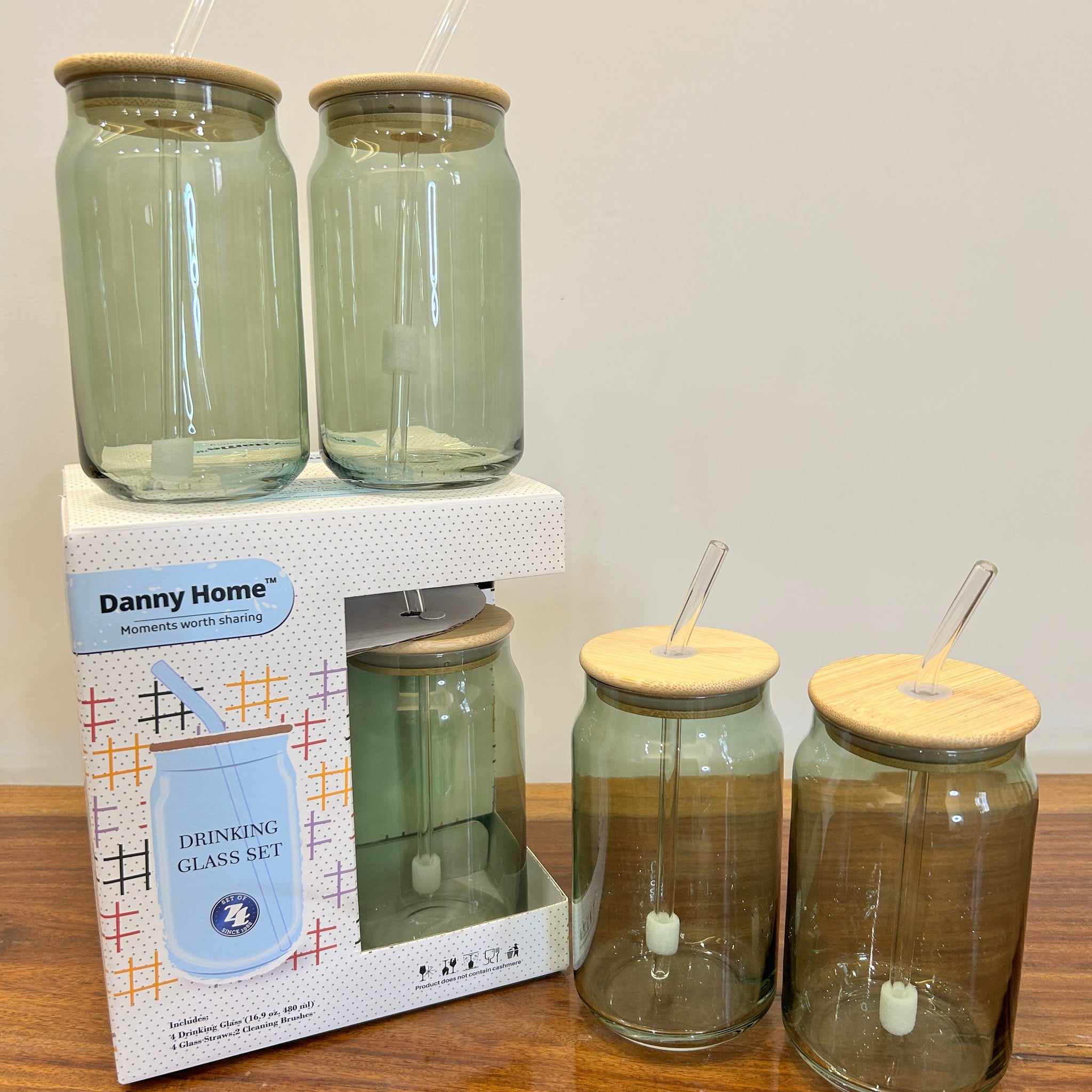 Danny Home Sipper Dark Green 4Pcs