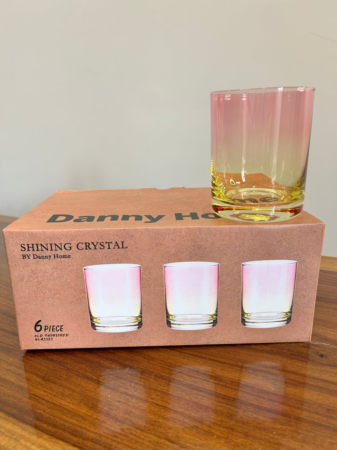 Danny Home Shining Crystal Glass 6Pcs (410ml)