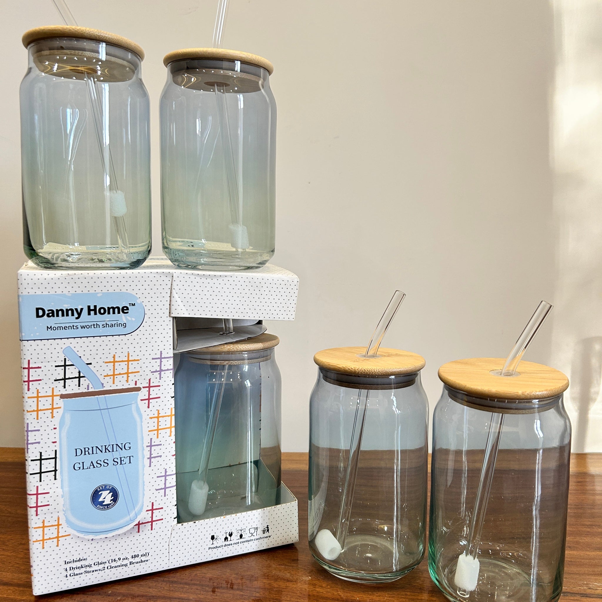 Danny Home Sipper Sea Green 4Pcs