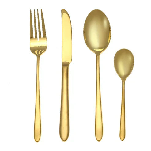 Arshia Gold Stainless Steel Cutlery Sets 26pcs TM1401G