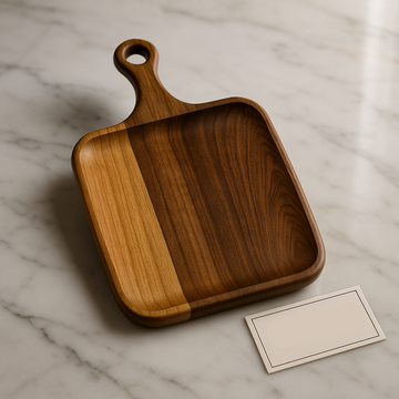 Luxury Wooden Serving & Cutting Board with Handle
