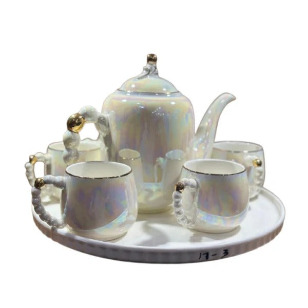 King Ceramic Revolving Tea Set