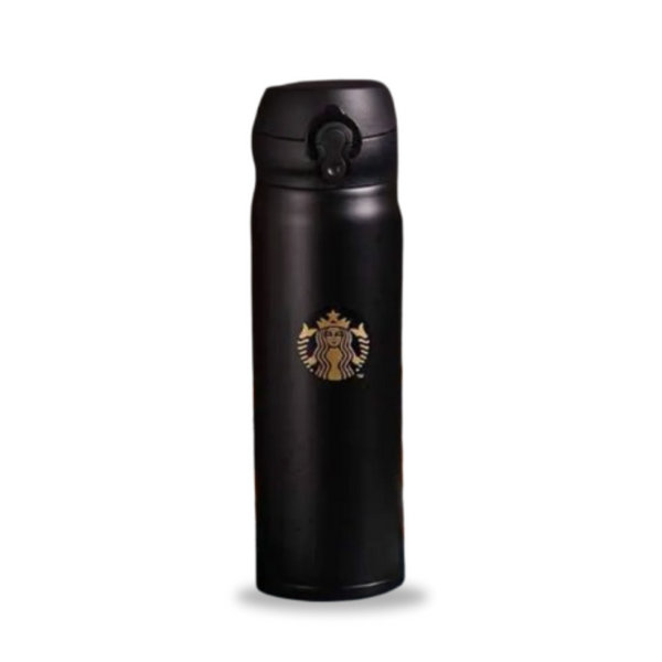 SB Insulated Tumbler - Black & Golden - 420ml