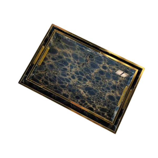 2 Pc Rectangle Serving Tray (Angela)