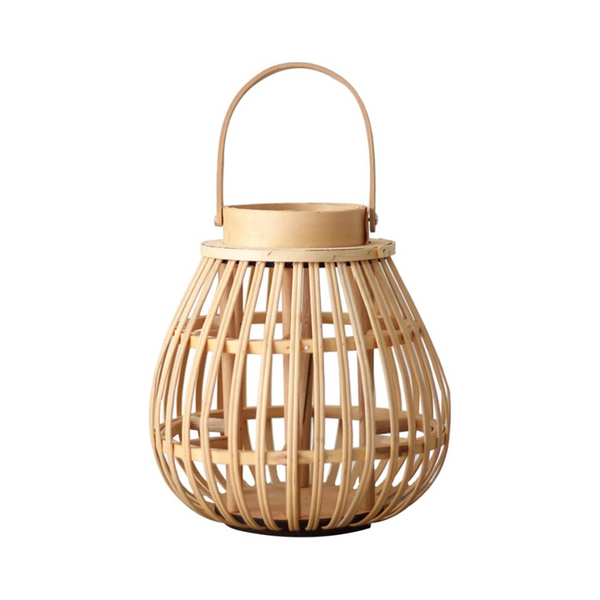 Handmade Lantern Candle Holder With Bamboo Handle