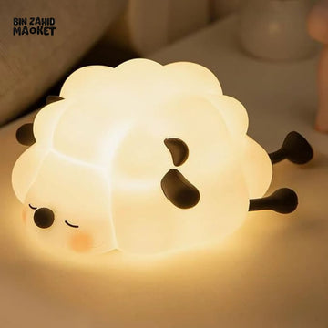 CUTE SILICONE LED NIGHT LIGHT USB RECHARGEABLE TOUCH CONTROL - SHEEP