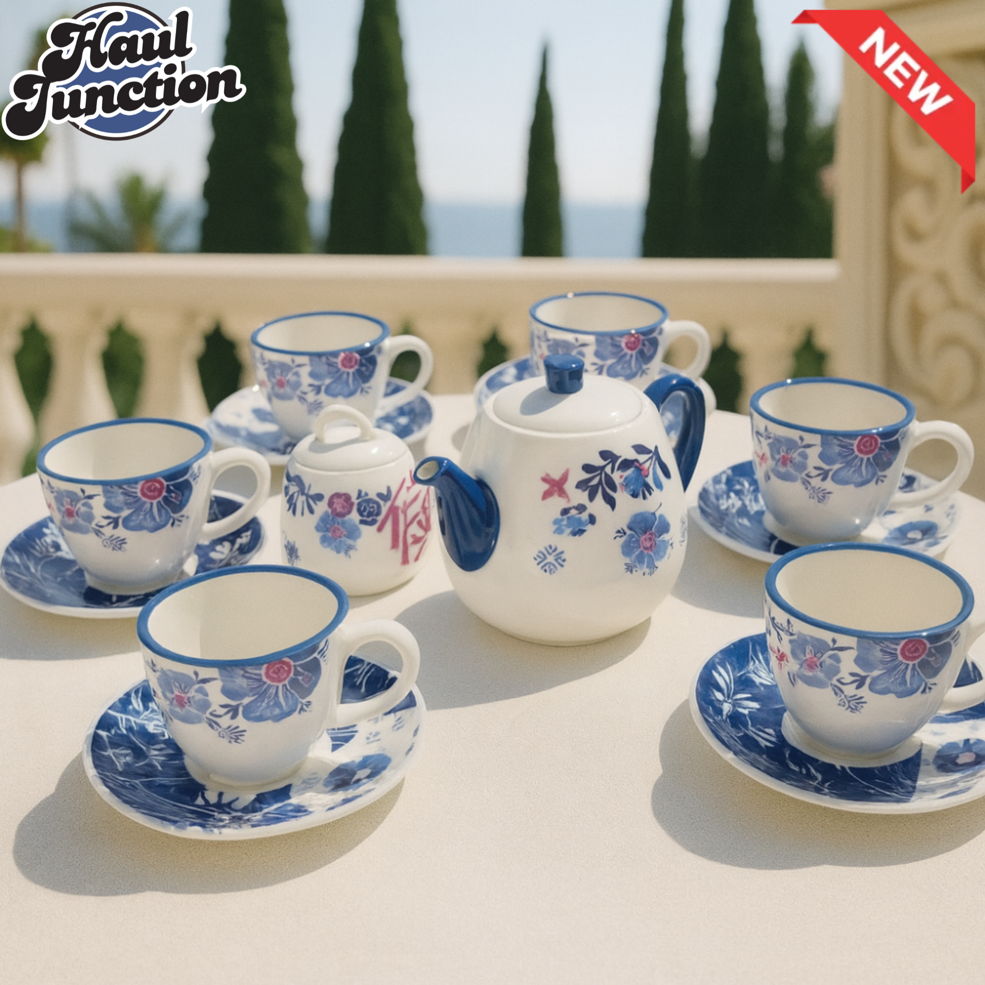 DANNY HOME 16-Piece Tea Set – HaulJunction - SF16T-012