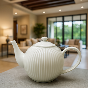 DANNY HOME White Ceramic Teapot 1000ml – BW22-16