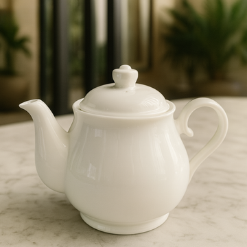 Danny Home White Porcelain BW20-11 – 330ML Elegant Porcelain tea pot