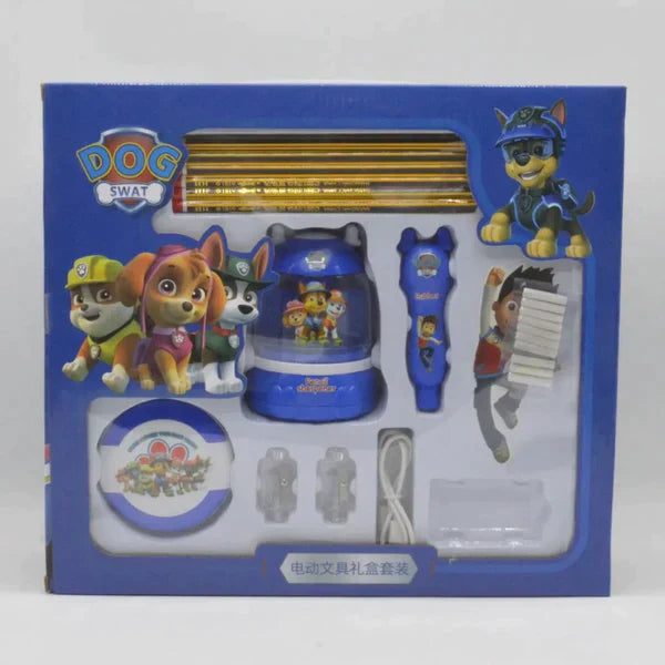 Electric Rechargable Paw Petrol Stationary Set