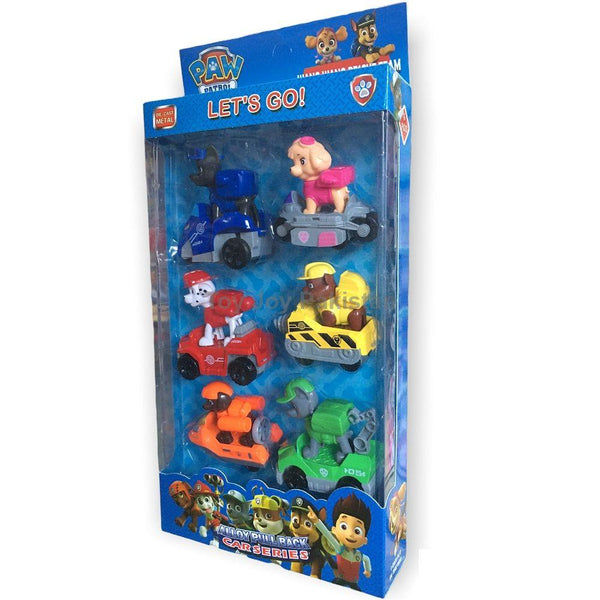 Paw Patrol With Alloy Pull Back Car Series Rescue Team Toys