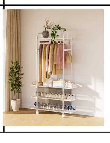 3Layer Multifunctional Cloth with Shoe Rack Rs.6000 (Box Packing)