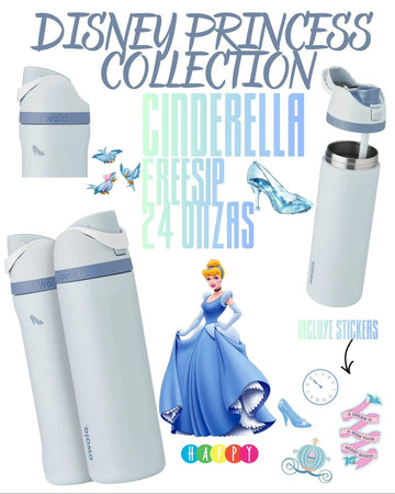 Owala FreeSip® | 24 Oz | Disney Princess Special Edition | Cinderella