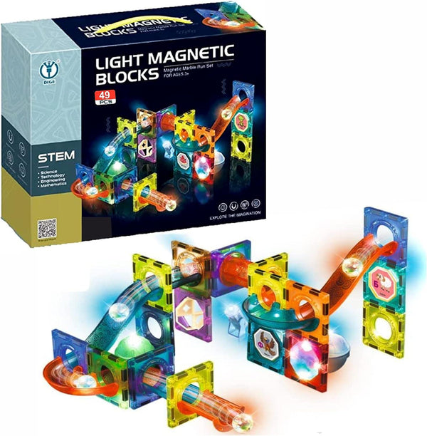 STEM Light Magnetic Blocks 49pcs Learning Toy For Kids