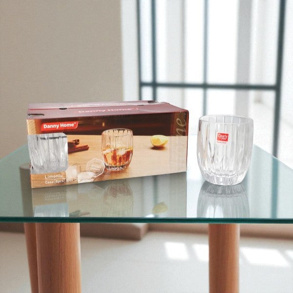 Glass Cup 6Pcs Set 285ml 8c-1988-04