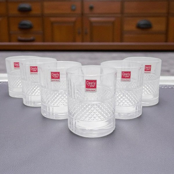 Glass Cup 6Pcs Set 315ml 8c-1988-25